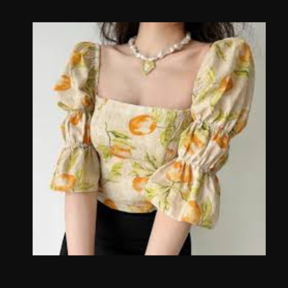 Urban outfitters Orange Crop top